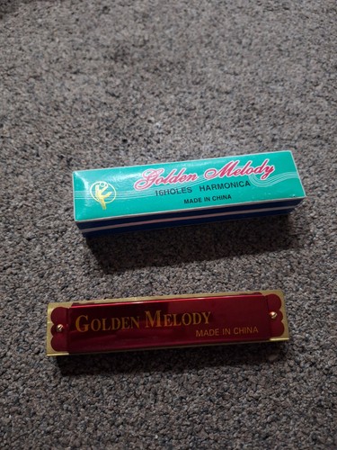 Harmonica hole golden - harmonica,