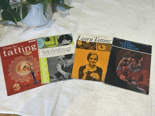 Four vintage tatting - four,
