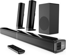 200W 2.1 Channel Soundbar Bluetooth 5.3 Subwoofer HDMI ARC Home Cinema