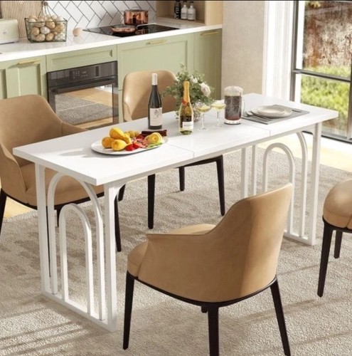 New white seater dining - white,