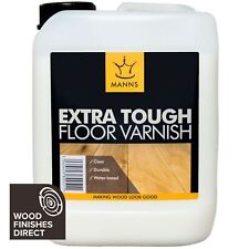 Manns Extra Tough Floor Varnish - 1L & 5L - 4 Sheens - Tough & Durable -Free P&P