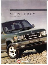 Vauxhall Monterey 1995-96 UK Market Sales Brochure RS LTD Diamond 3.2 V6 3.1 TDS