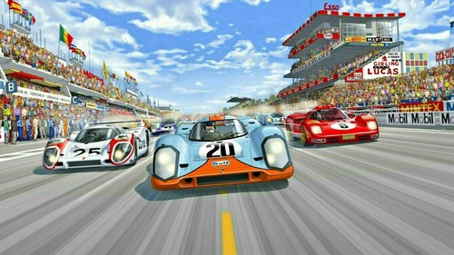 Porsche 917 gulf - 917, 20x30