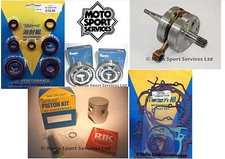 Yamaha YZ 125 2001 Mitaka Engine Rebuild Kit Crank Piston C Mains Gasket & Seal
