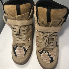 Zara Tan Wedge Sneaker Shoes