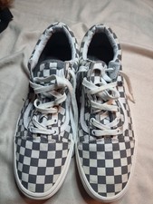 Vans Era Podium Checkerboard Pewter And White Sneaker Size Uk 11