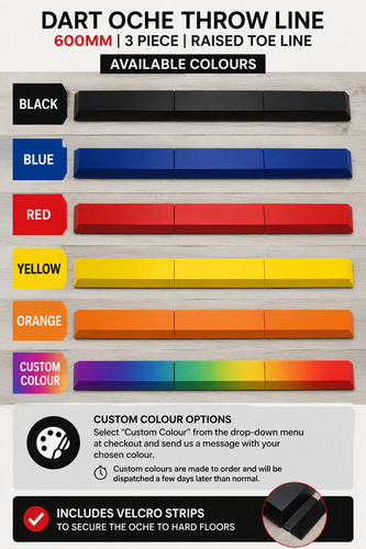 Dart oche throw line 600mm - dart,