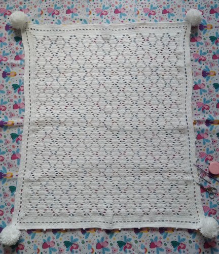Handmade crochet blanket - crochet,