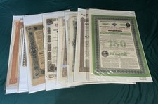 Collection of Russian State, Government, Railway, City Share Certificates