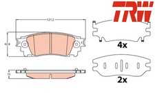 REAR BRAKE PADS SET GDB4459