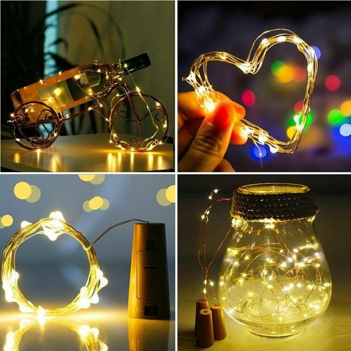 Wine bottle fairy string - 3x,