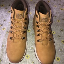 Unisex  Henleys Boots Hiking Walking Casual Work Winter Boots Light Tan  Size 7