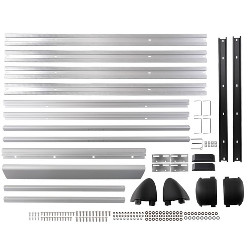 Universal aluminium roof rack - aluminium,
