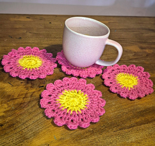 Handmade crochet flower - uk,