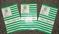 3 x celtic programmes 1974. Scottish league championship. 