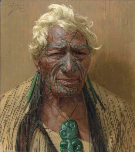 Atama paparangi tattooed maori - atama,