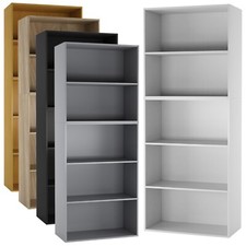 Wide 5 Tier Book Shelf Deep