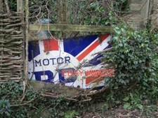 PHOTO  'MOTOR BP' ENAMEL SIGN