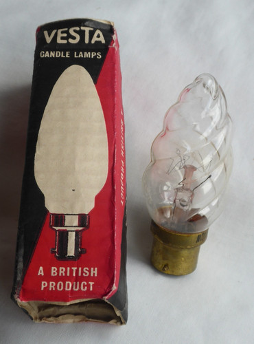 Vintage vesta twisted candle - vintage,