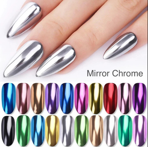 Mirror chrome nail powder - mirror,