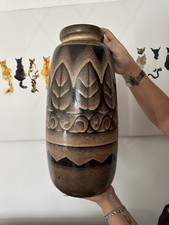 West German Large Floor Vase Pottery