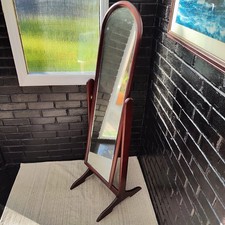 Dark Wood Free Standing Mirror