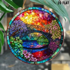 Colorful Bridge Floral Acrylic