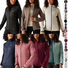 Regatta Womens Andreson Insulated Jacket Hooded Hybrid Water Repellent Stretch