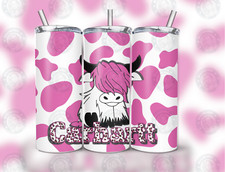 pink Highland Cow 20 oz Hot or