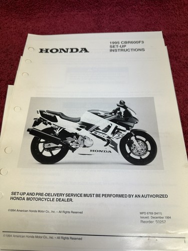 Honda 1995 cbr600f3 dealer - honda, 95