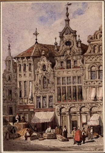 Continental city street - city, scene