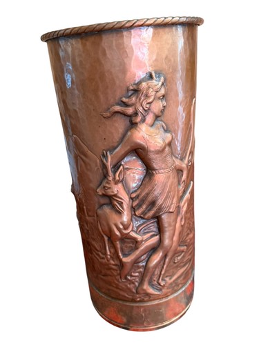 Antique copper ornamental jar - antique,