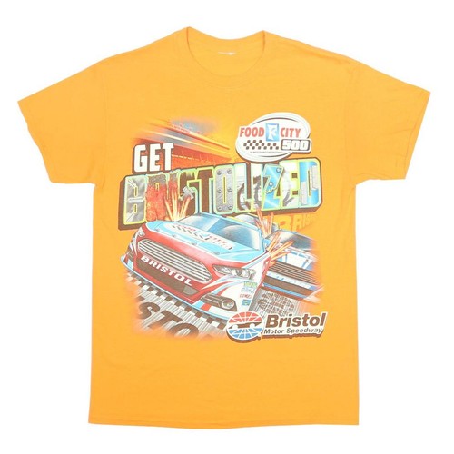 Mens orange graphic - t-shirt, s