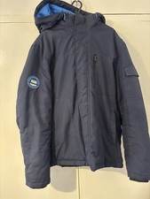 Jack & Jones Men’s Core Elements Detachable Navy Hooded Jacket Large Parka 