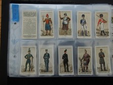 ONE COMPLETE SET CIGARETTE CARDS PLAYERS UNIFORMS OF THE TERRITORIAL ARMY