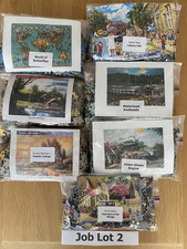 Job Lot No2 7x500 piece jigsaw puzzles NO BOXES - complete