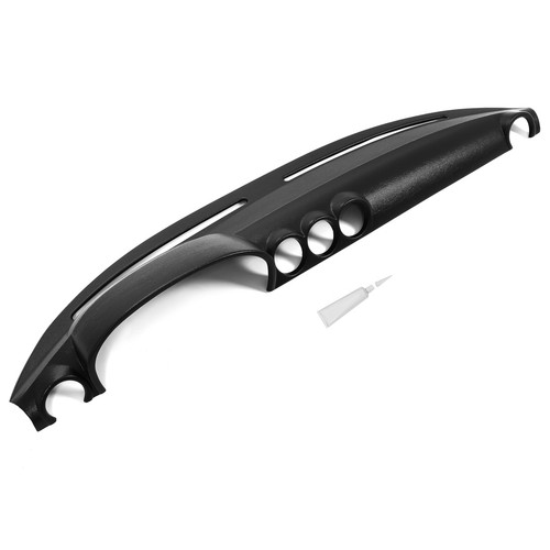 Black dash board cover overlay - black,