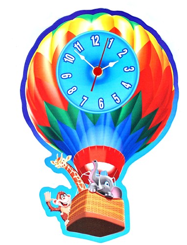 Hot air balloon clock - hot,