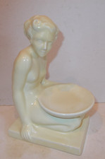 1932 Art Deco Nude Soap Dish Cream Glaze Richards Tiles Ricardia Range