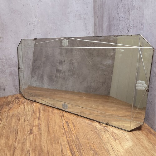 Vintage art deco bevelled edge - bevelled,