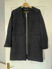 Zara Size Medium Black Coat