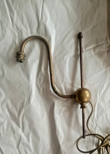 Antique brass desk lamp light - desk,