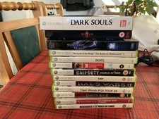 Xbox 360 Model 1439 Console Black with Controller and Cables With 13 Games