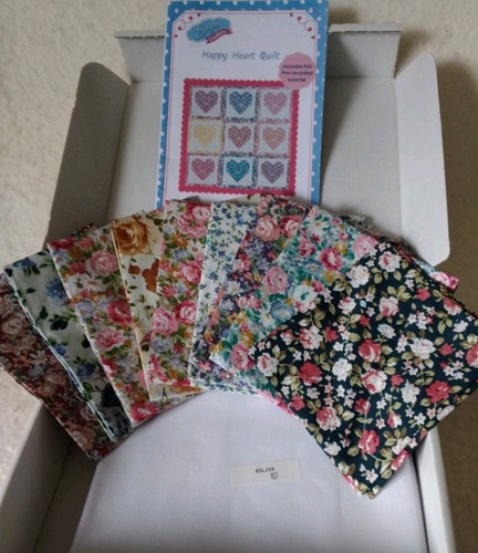 Happy heart quilt kit - heart,
