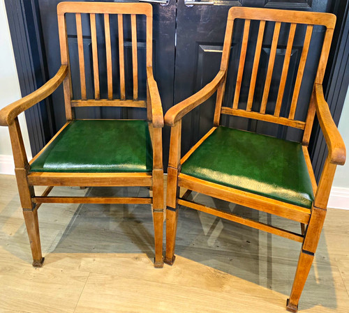 Pair vintage wooden carver - vintage,