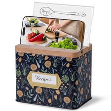 Recipe Box with 50 Cards and
