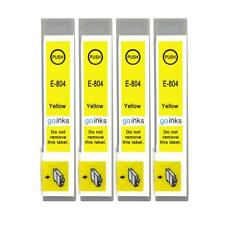 4 Yellow Ink Cartridges for