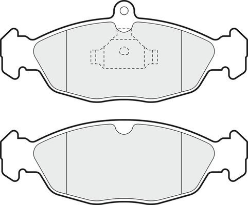 Front axle brake pads - brake,