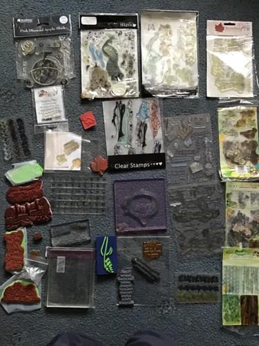 Large bundle clear stamps - of,
