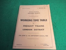 BR western Region Working